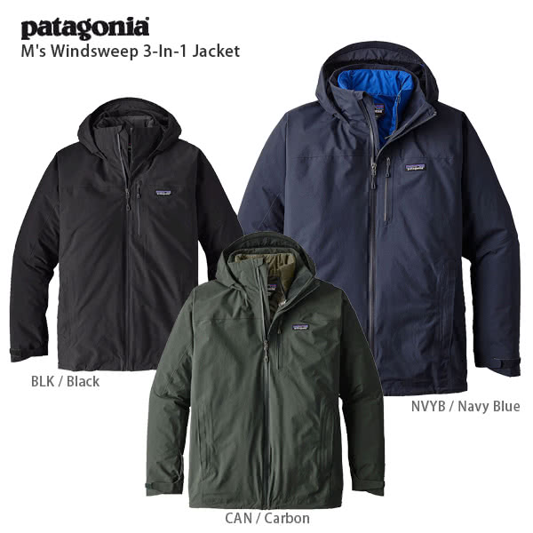 patagonia 〔滑雪服〕 2018>m"s windsweep 3-in-1 jacket/28090