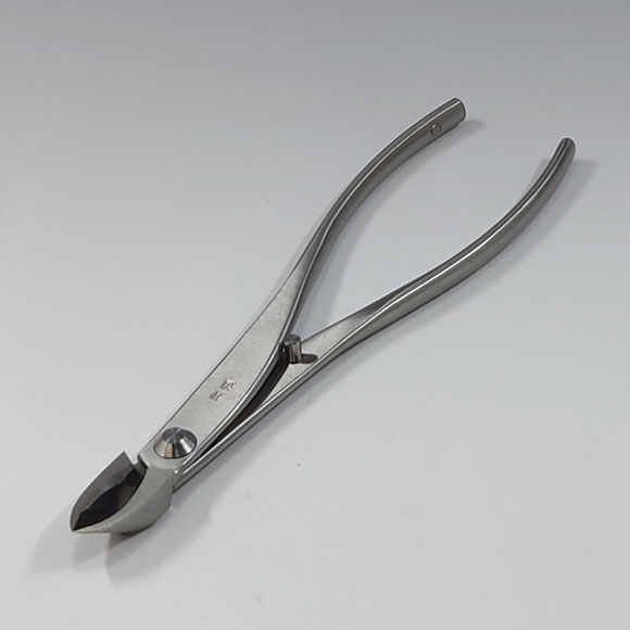 Bonsai Concave (Branch) cutter "narrow edge" - stainless - (KANESHIN)  " Length 180mm "  No.806