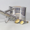 Stainless watering can "Long pole type" "Kaneshin" about 3.8L "Weight 3000g" No.184BS