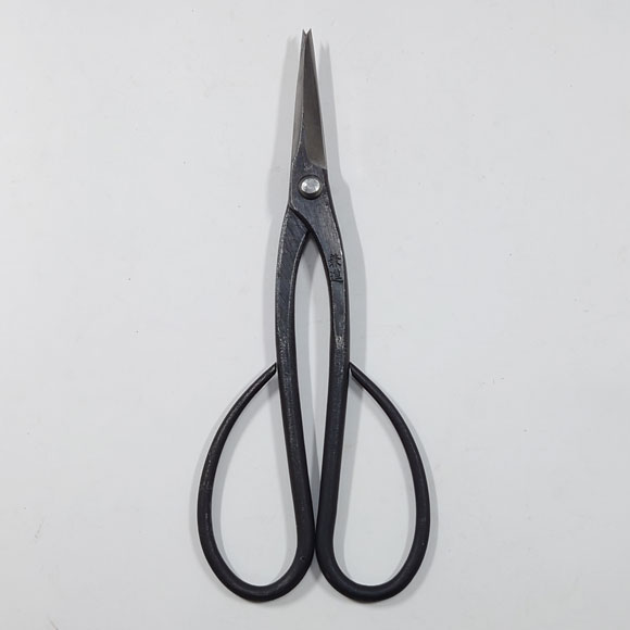 All hand-made bonsai trimming Scissors with Shinogi - white steel -  (KANESHIN) " Length 170mm" No.601A