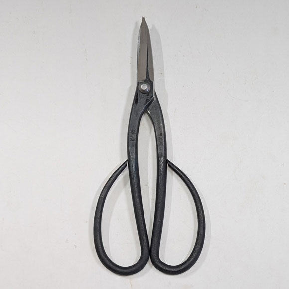 All Hand-made Bonsai Trimming Scissors with Shinogi (KANESHIN) " Length 190mm " No.602A