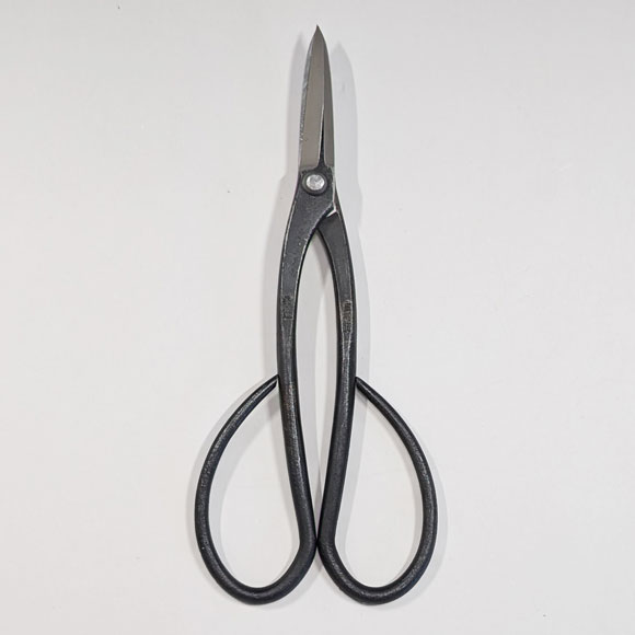 [LEFT-HANDED] All Hand-made Bonsai Trimming Scissors with Shinogi (KANESHIN) " Length 170mm " No.601C