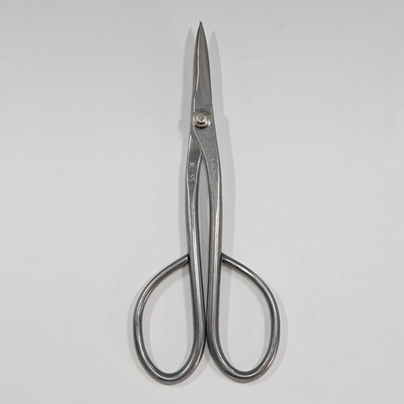 Bonsai Trimming Scissors with Shinogi - Stainless Steel - (Kaneshin) “Length 180mm ” No.827B