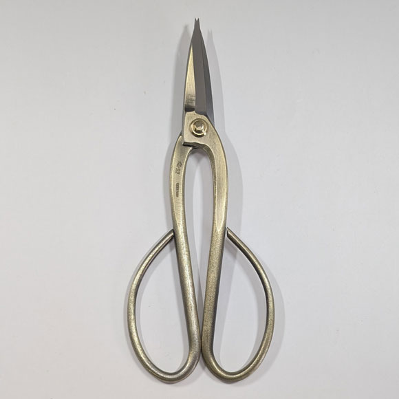 Bonsai Scissors with Shinogi - Bronze - (KANESHIN) " Length 195mm" No.36H