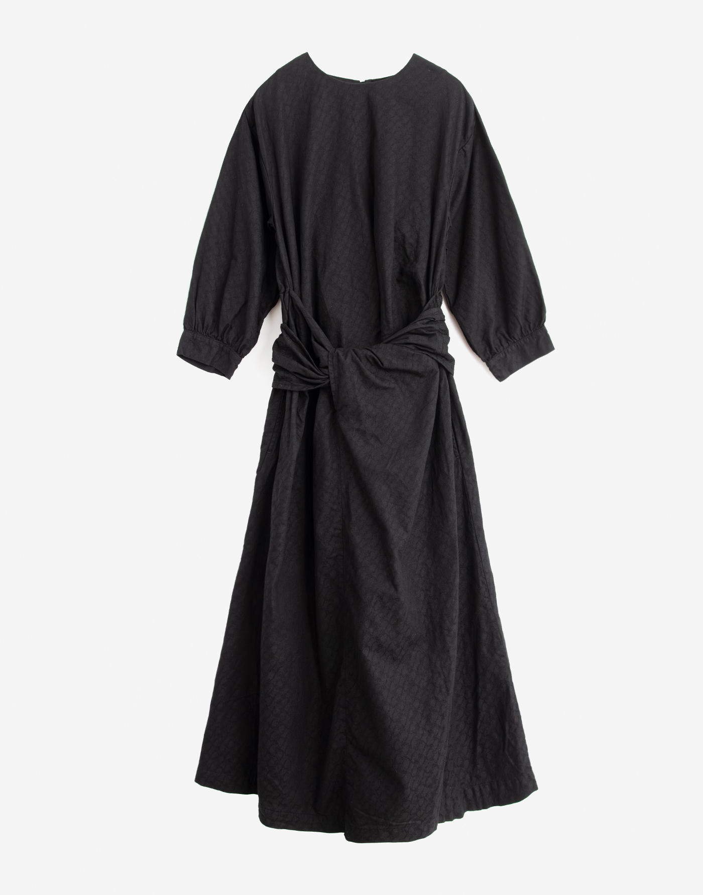 Cw monogram wrapped dress