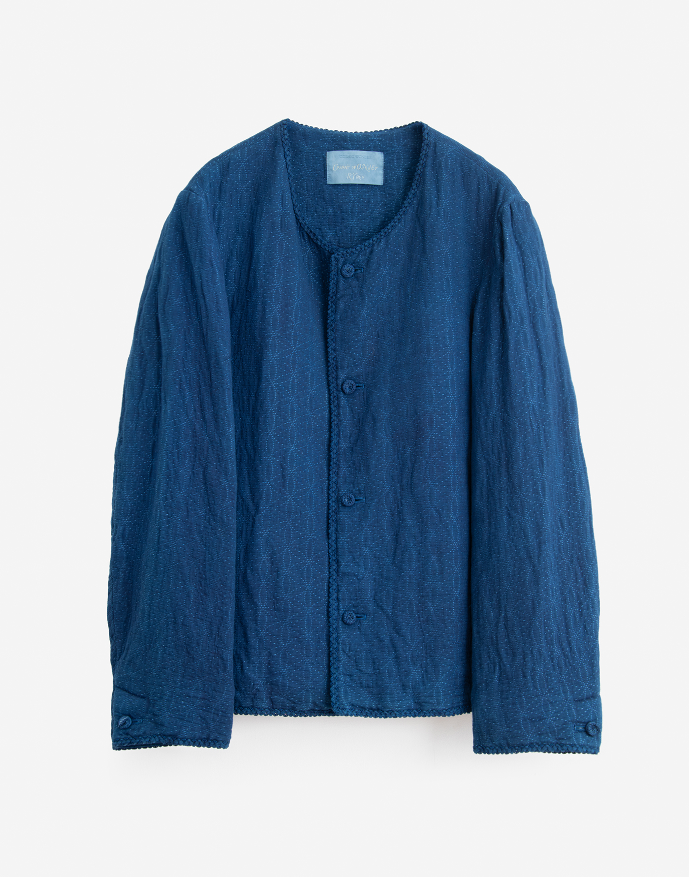 “Flower of life” collarless jacket