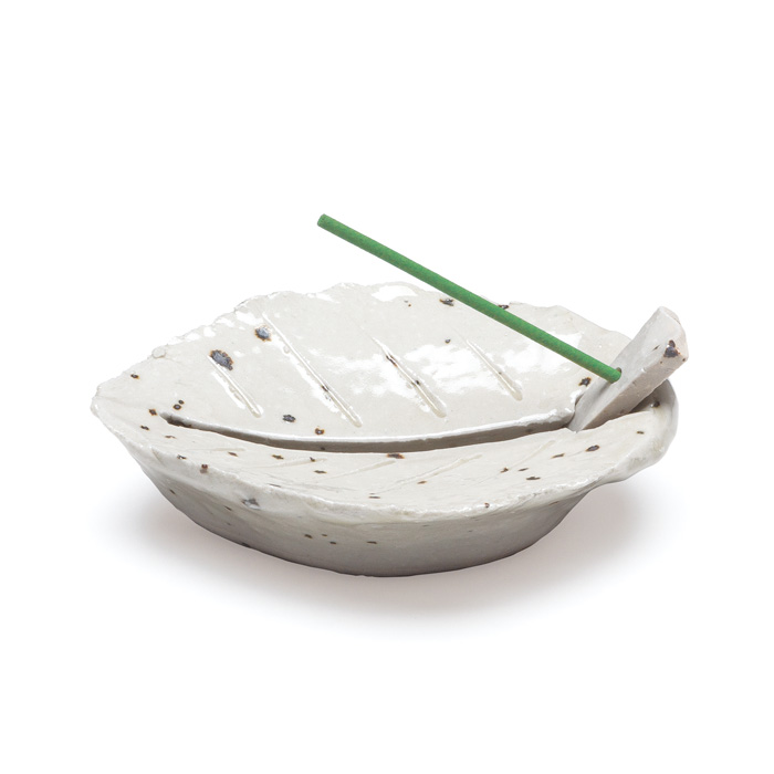 Incense Tray Iroha White