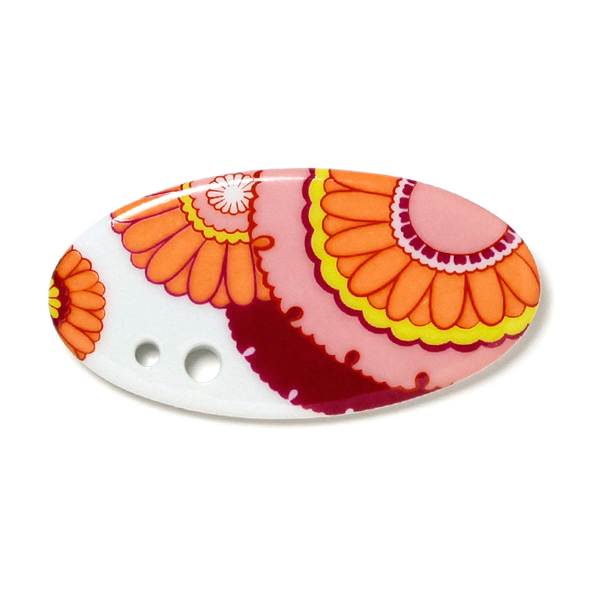 Porcelain Incense Holder Chrysanthemum Bloom/Yukiwagiku