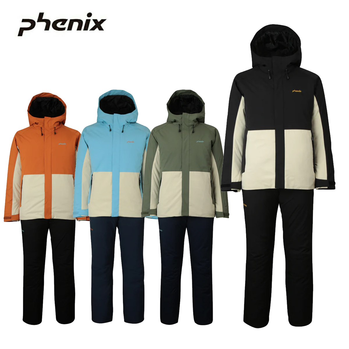 PHENIX〔滑雪服上下套装 男款〕＜2026＞PSM252P40 / Bi-colored Two-piece
