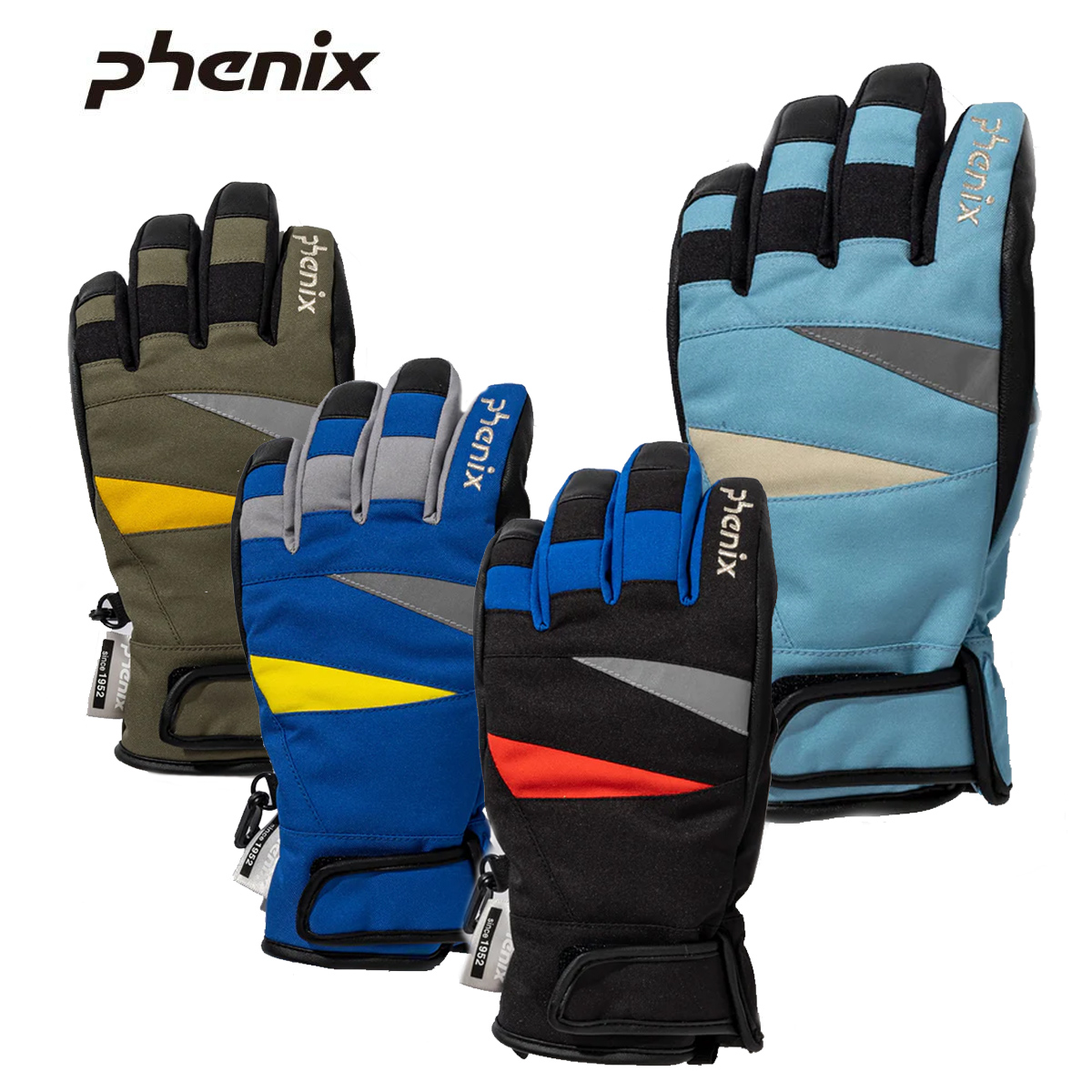 〔AA〕PHENIX〔Kids Ski Gloves〕＜2026＞ESB25GL82 / Triangular Motif Gloves