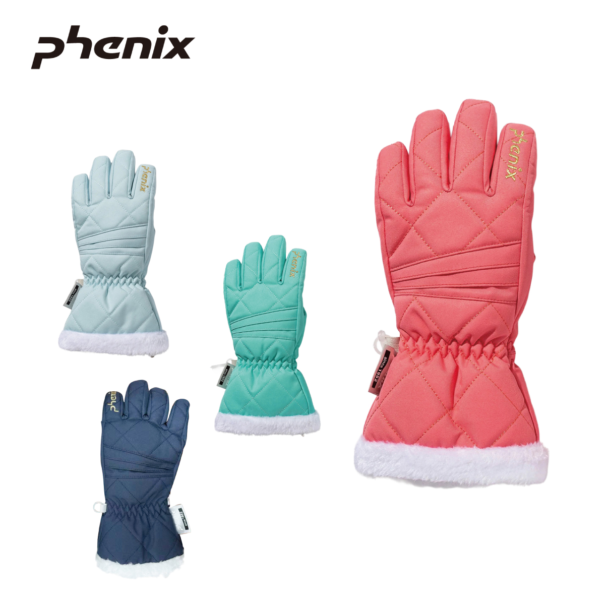〔AA〕PHENIX〔Kids Ski Gloves〕＜2026＞ESG25GL91 / Phenix Color Pin Tuck Gloves