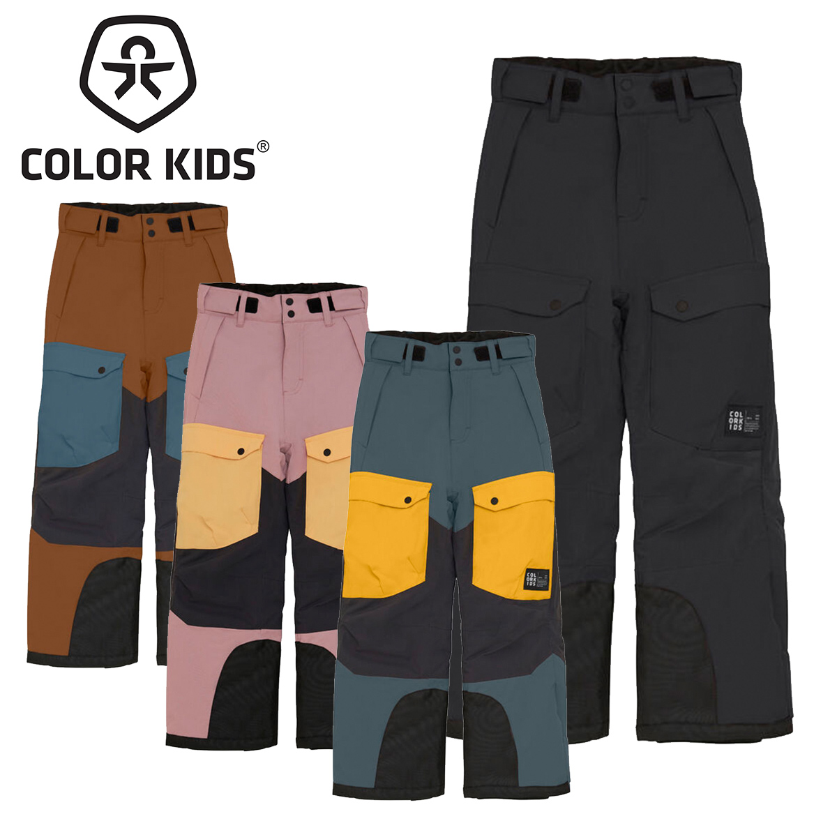 〔AA〕COLOR KIDS〔Kids Pants〕＜2026＞742357 Jr. Ski Pants - Colorblock
