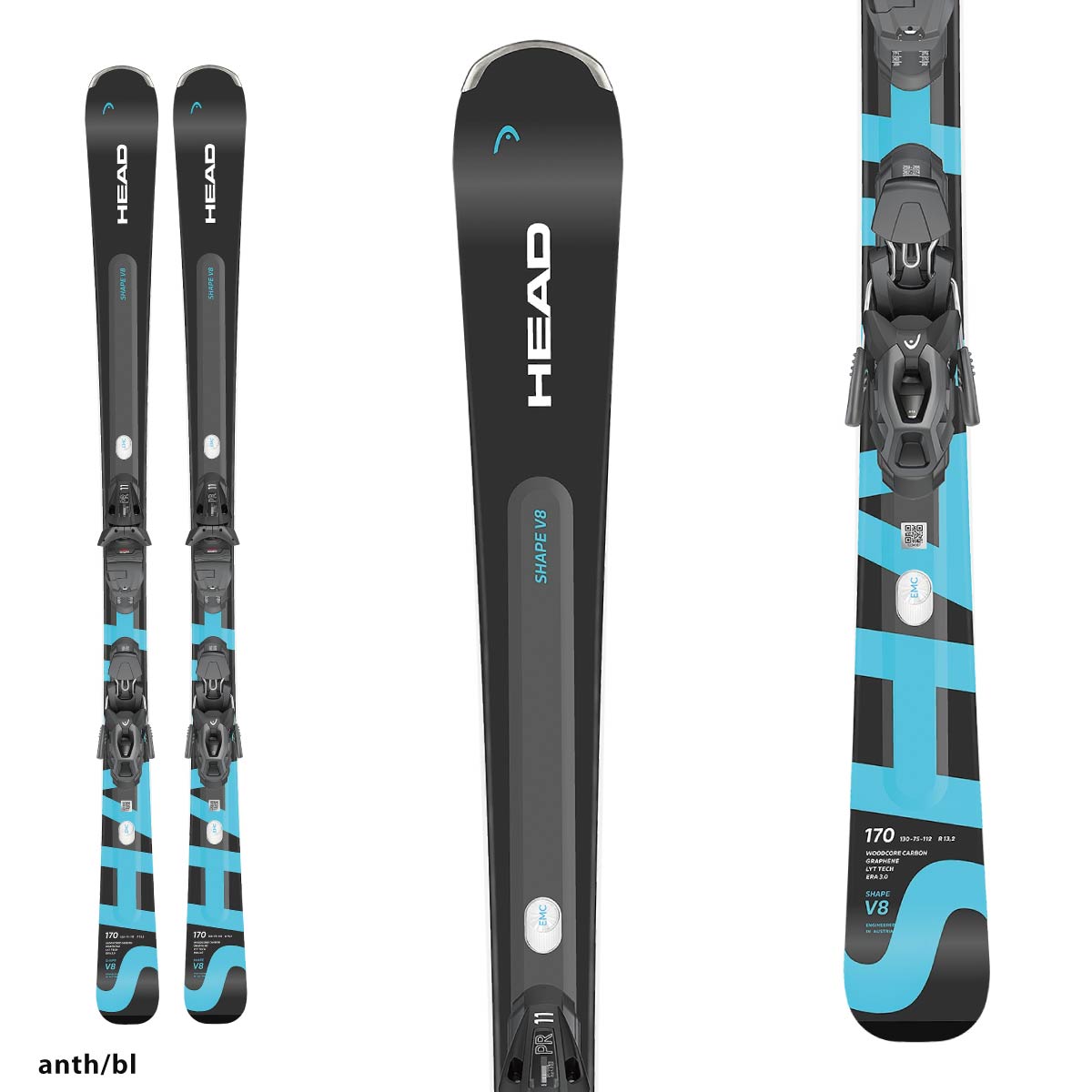 HEAD〔All-round Skis〕＜2026＞Shape e-V8 SW AMT-PR + PR 11 GW BR