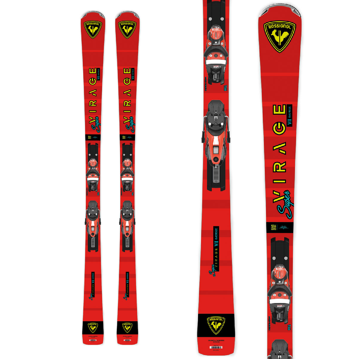 スキー SUPERVIRAGE VII TECH + SPX 12 KONECT GW Look - SPX 12 KONECT GW B80 BLACK HOT RED