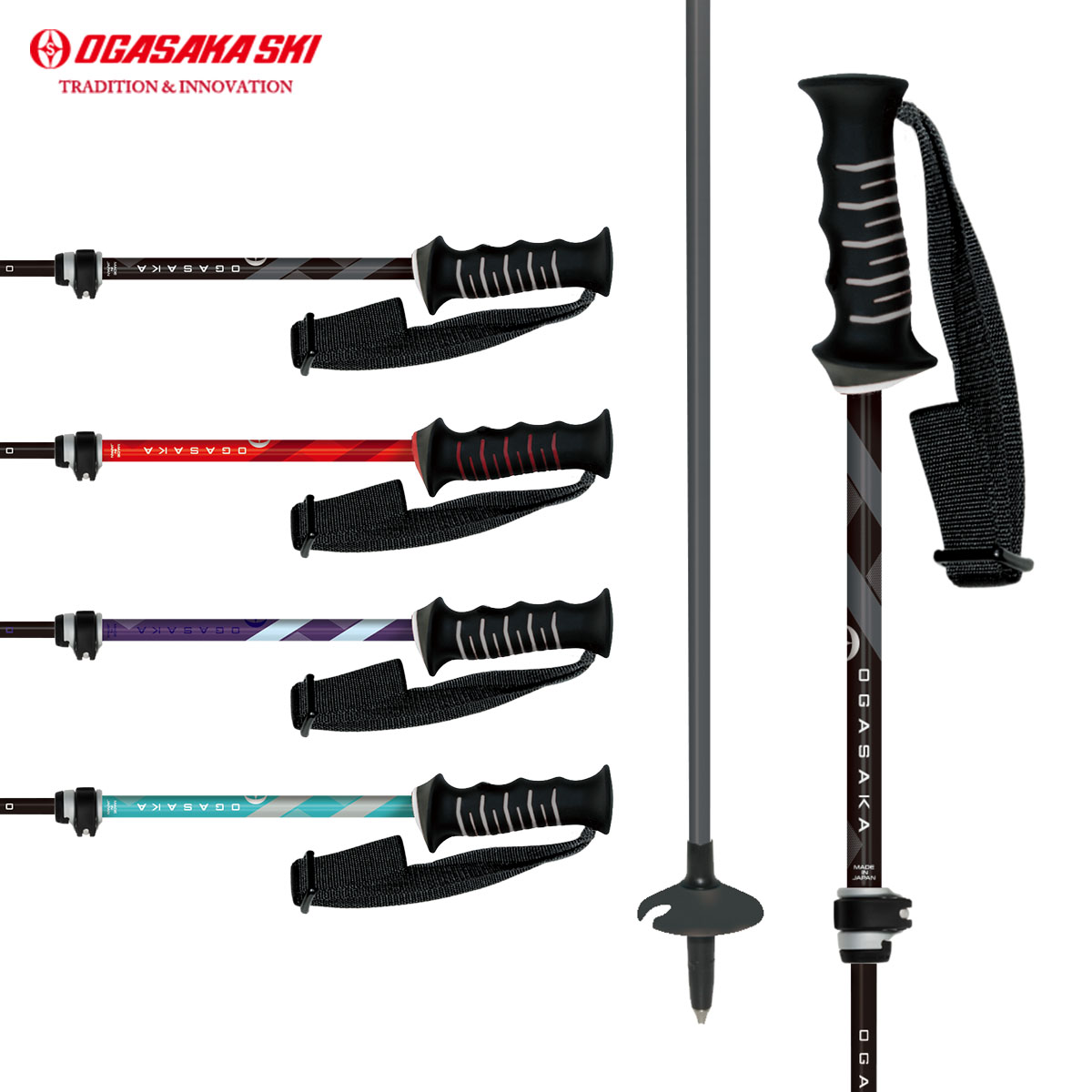 OGASAKA　SKI POLES LC-FS WHT cd109887.jpg
