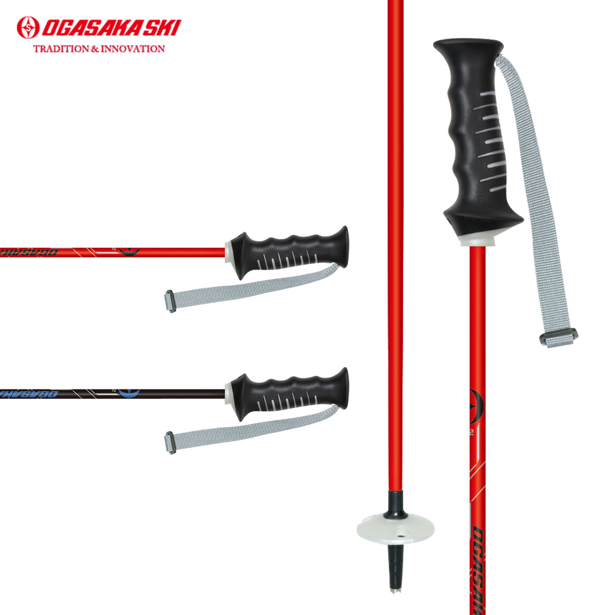 OGASAKA SKI POLES LC-FS WHT Ski Pole】OGASAKA - Ski Shop - Japanese Brand Ski Gear and
