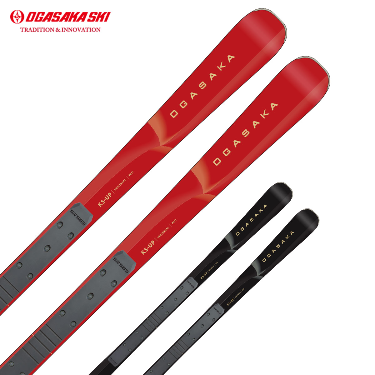 【No Overseas Shipping】OGASAKA〔All-round Skis〕＜2026＞KS-UP/RD + SR585 / 11001435155 /
