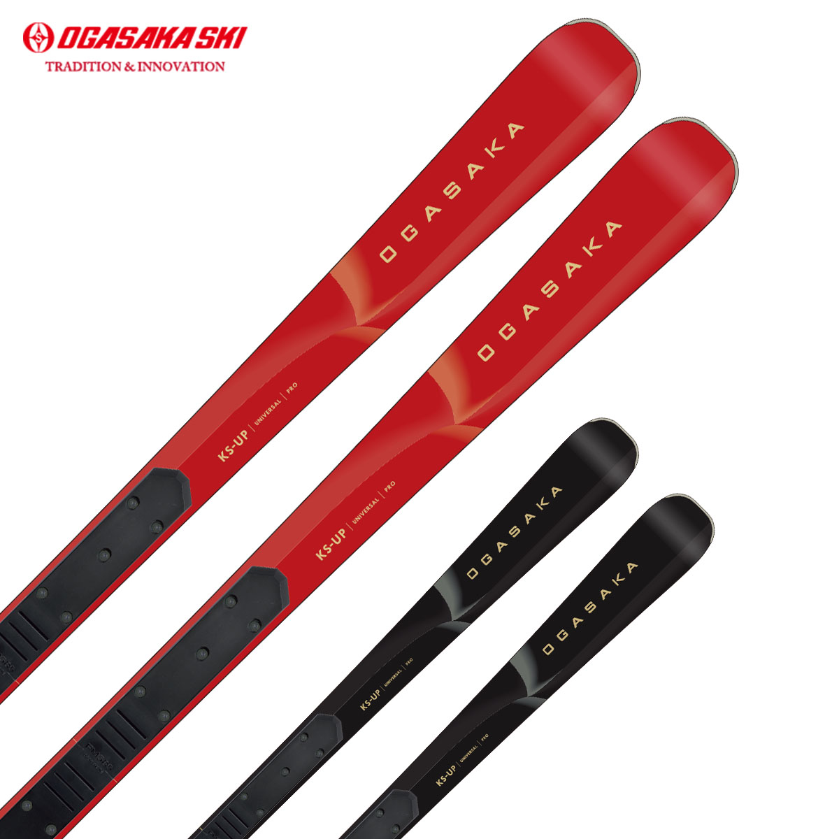 【No Overseas Shipping】OGASAKA〔All-round Skis〕＜2026＞KS-UP/RD + FM585 / 11001436155 /