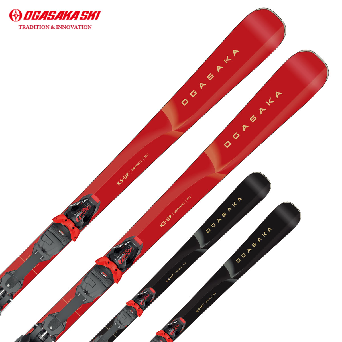 【特殊原因不能發海外】OGASAKA〔全能型滑雪板〕＜2026＞KS-UP/RD + PRD12GW / 11001437155 /