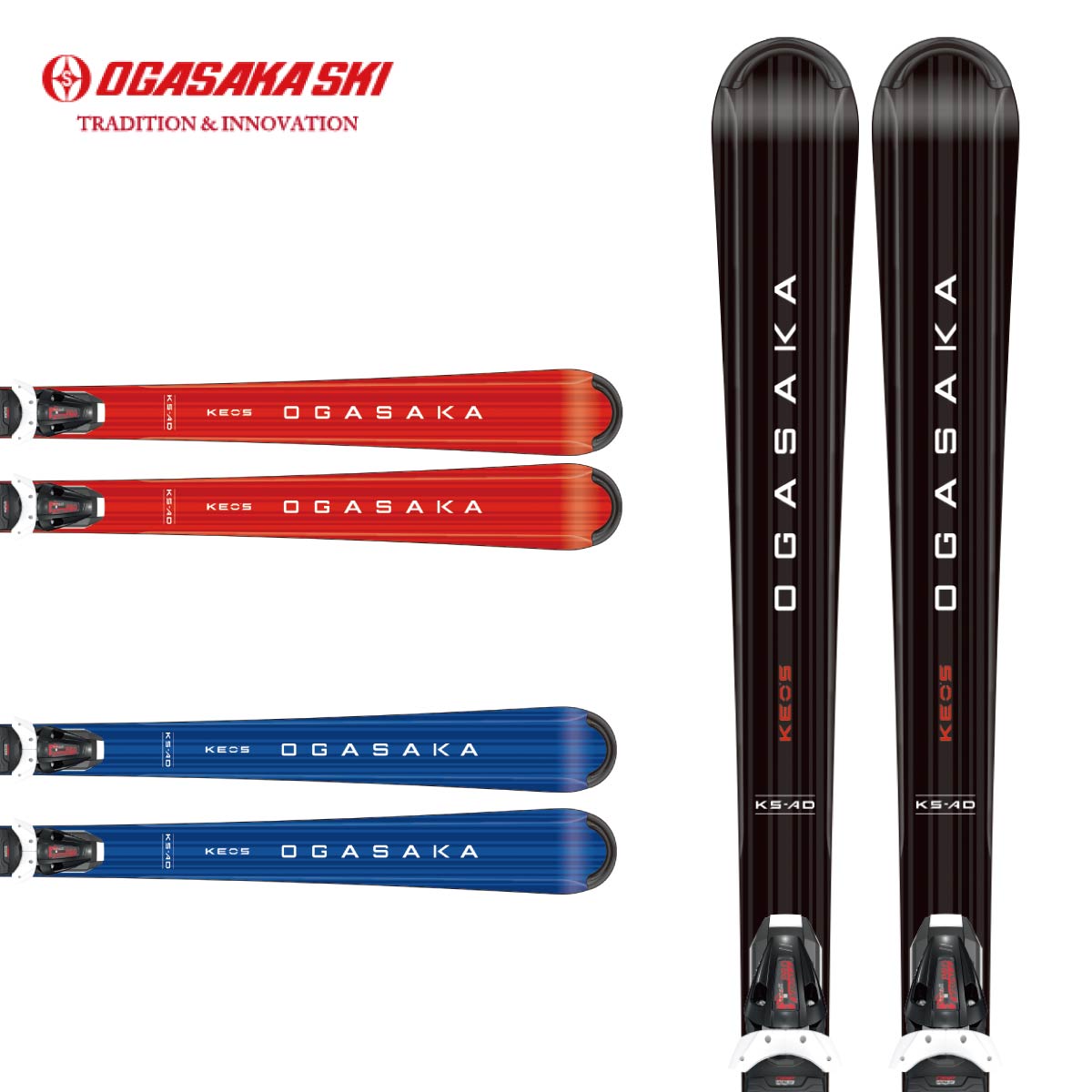 【特殊原因不能發海外】OGASAKA〔全能型滑雪板〕＜2026＞KS-AD/BK + PRD11GW / 11001526150 /