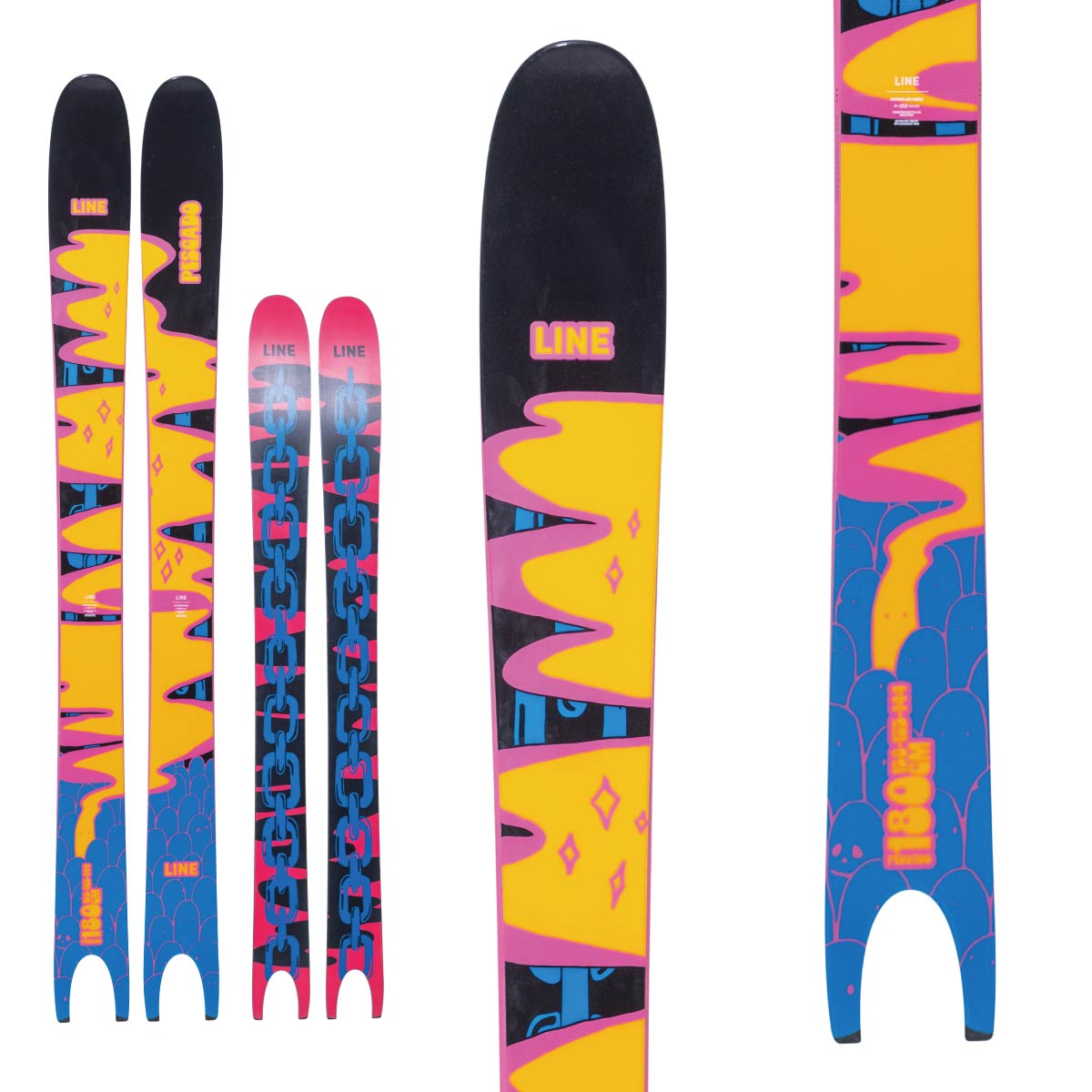 LINE〔Skis〕＜2026＞PESCADO [LN250910001] + MARKER GRIFFON 13