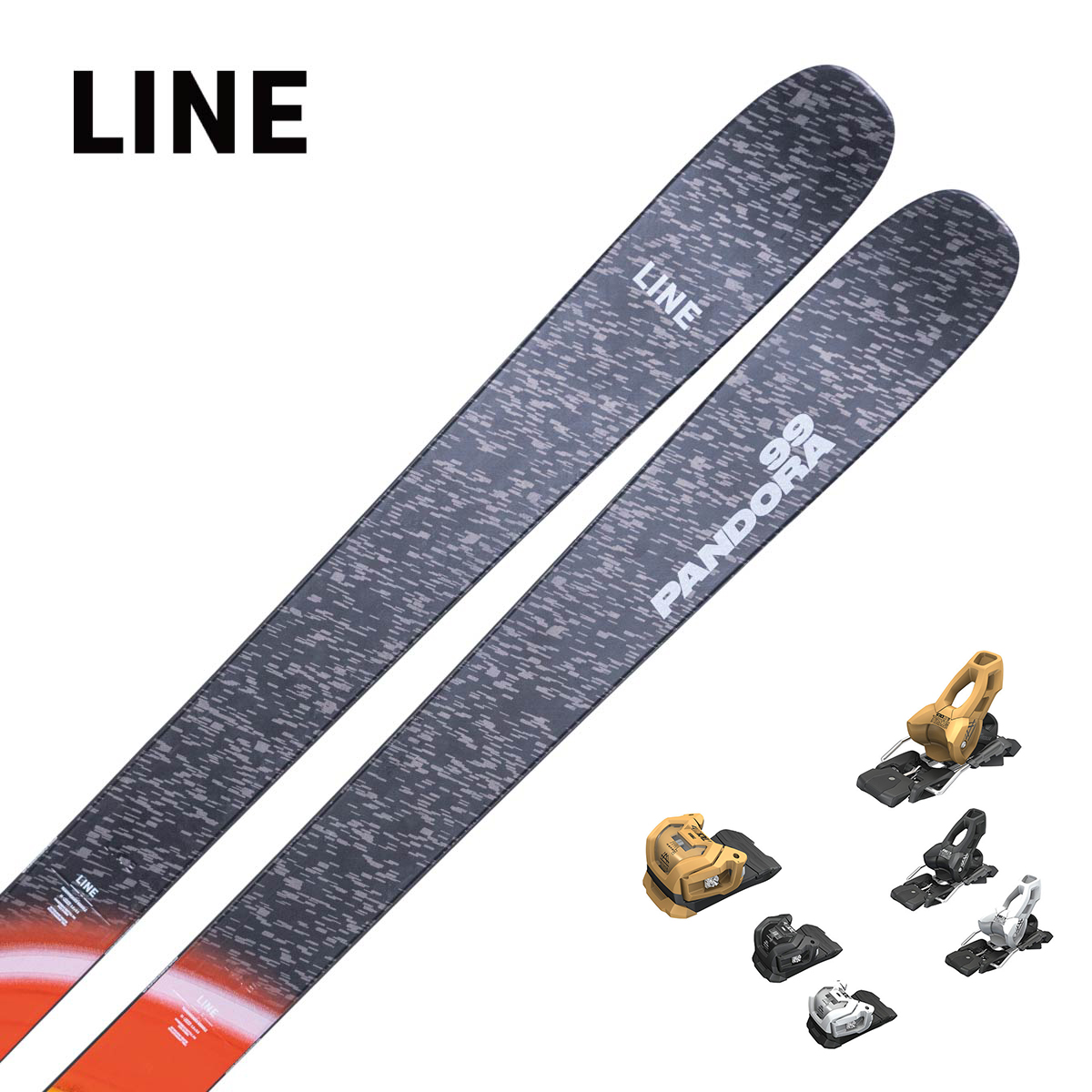 【特殊原因不能发海外】LINE〔滑雪板〕＜2026＞PANDORA 99 [LN2509230] + TYROLIA ATTACK LYT 11 GW