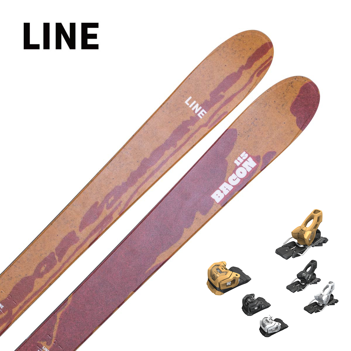 【特殊原因不能发海外】LINE〔滑雪板〕＜2026＞BACON 115 [LN2509270] + TYROLIA ATTACK LYT 11 GW