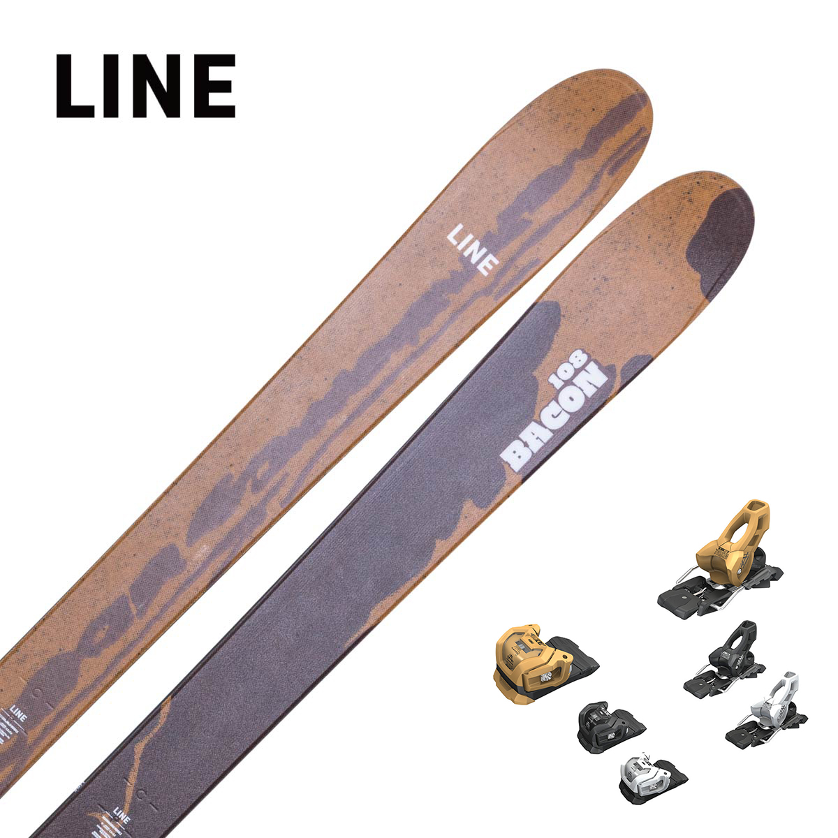 LINE〔滑雪板〕＜2026＞BACON 108 [LN2509280] + TYROLIA ATTACK LYT 11 GW