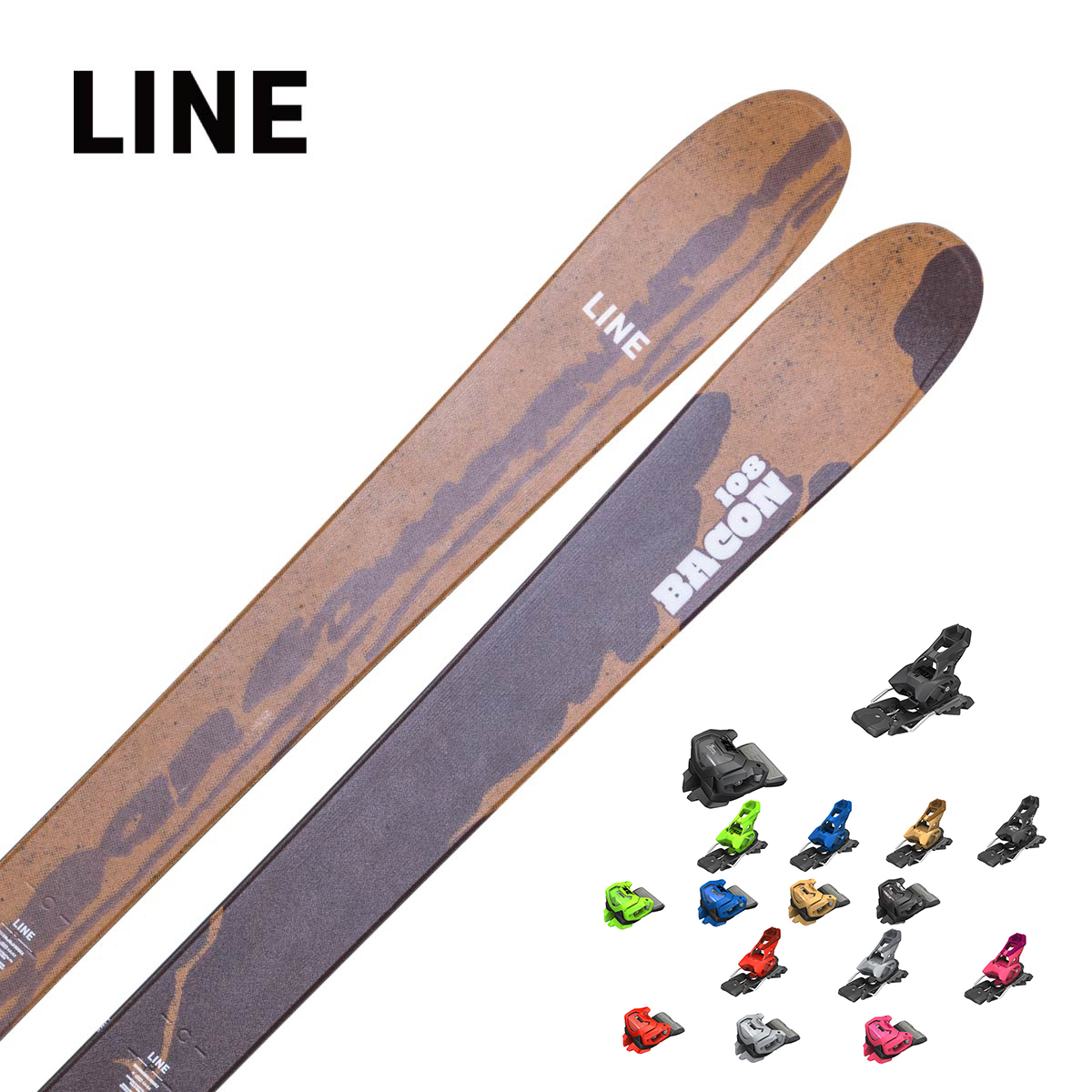 LINE〔滑雪板〕＜2026＞BACON 108 [LN2509280] + TYROLIA ATTACK 14 GW