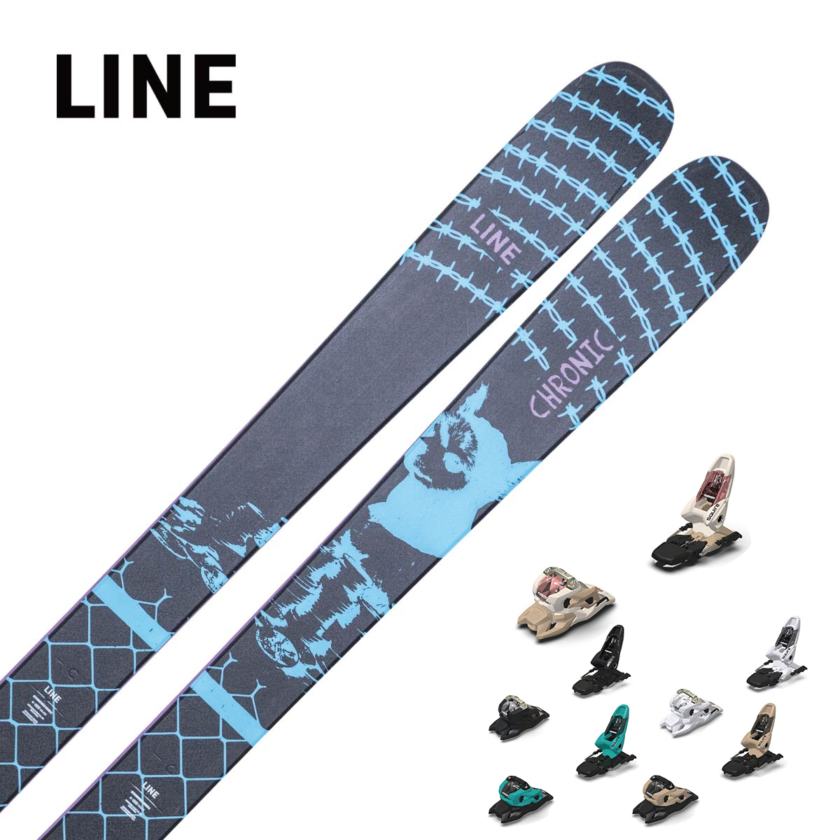 LINE〔滑雪板〕＜2026＞CHRONIC 101 [LN2509290] + MARKER SQUIRE 11
