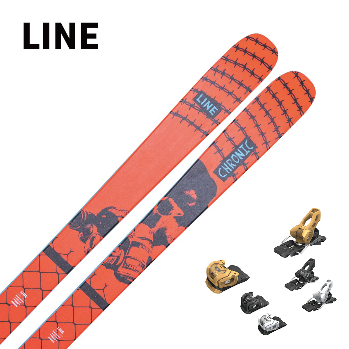 【特殊原因不能发海外】LINE〔滑雪板〕＜2026＞CHRONIC 94 [LN2509300] + TYROLIA ATTACK LYT 11 GW