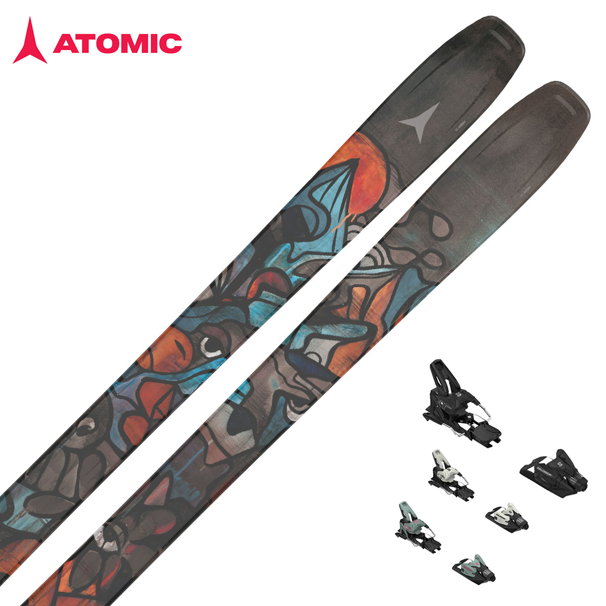 ATOMIC〔滑雪板〕＜2026＞Bent 100 / [ AA0030694 ] + SALOMON STRIVE 14 GW