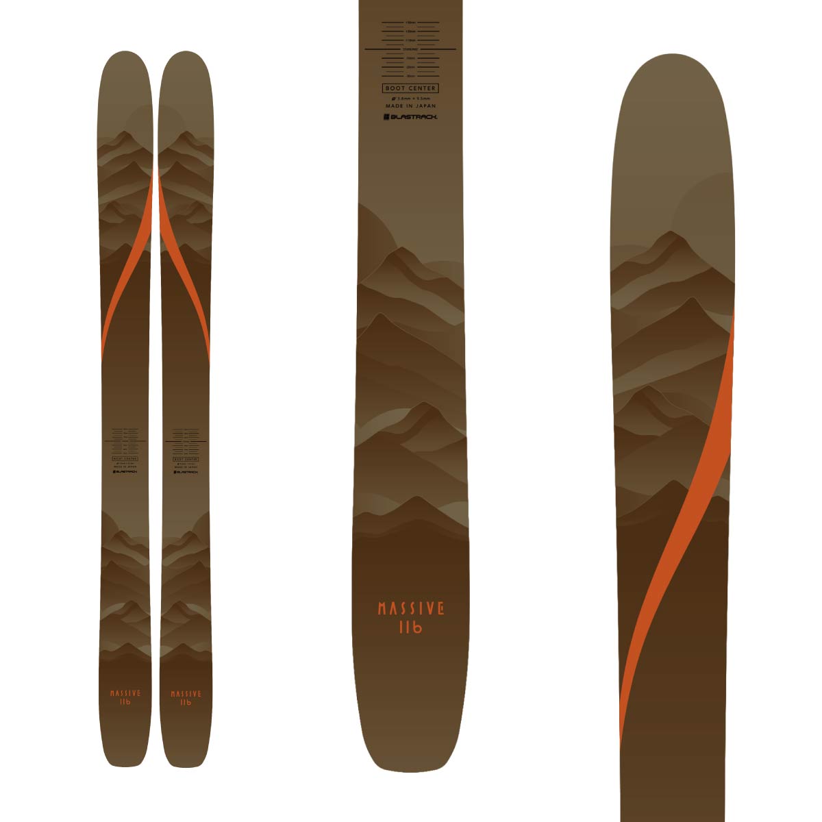 N〕BLASTRACK〔Skis〕＜2026＞MASSIVE 116 + MARKER SQUIRE 11 - Ski