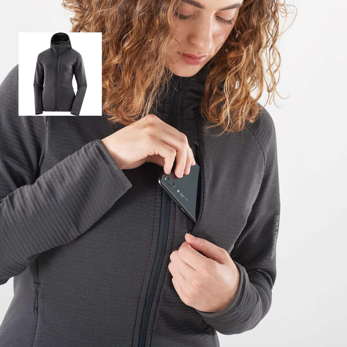 SALOMON〔Women's Midlayer〕＜2024＞LC2114400 / ESSENTIAL LTWARM FZ