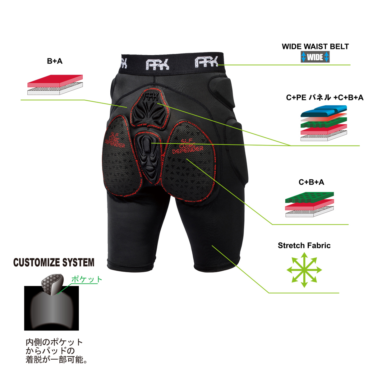 ARK〔Men's Inner protector〕<2026>AR12506 / MSL Hip Short ARK〔Men's Inner protector〕<2026>AR12506 / MSL Hip Short