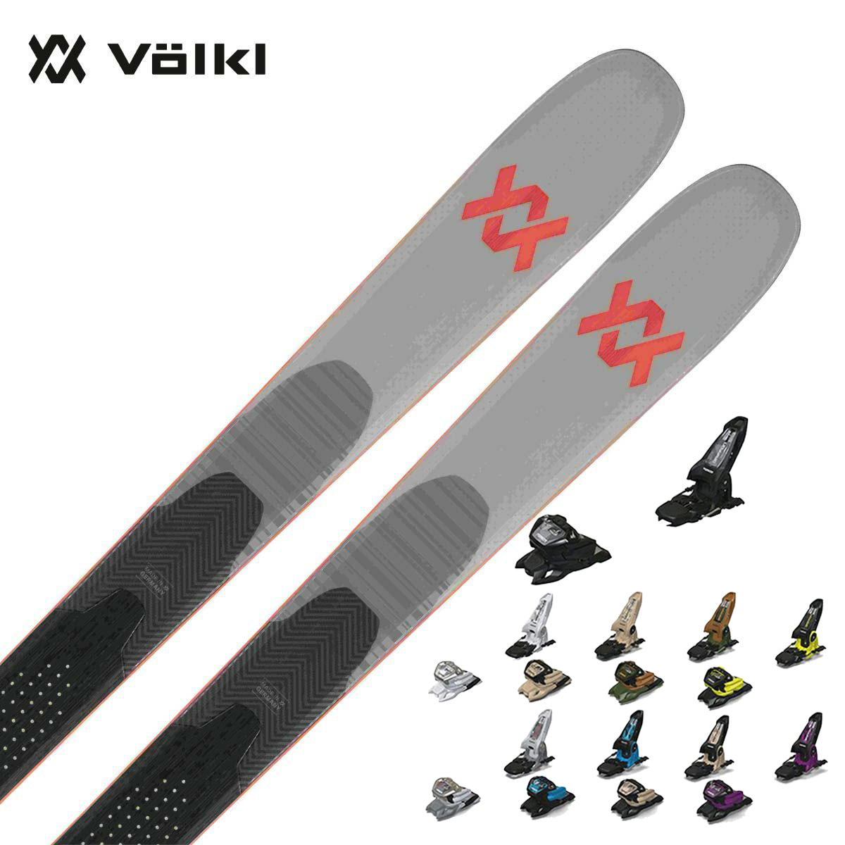 VOLKL〔滑雪板〕＜2025＞BLAZE 94 GREY RED [V2410134000] + MARKER GRIFFON 13