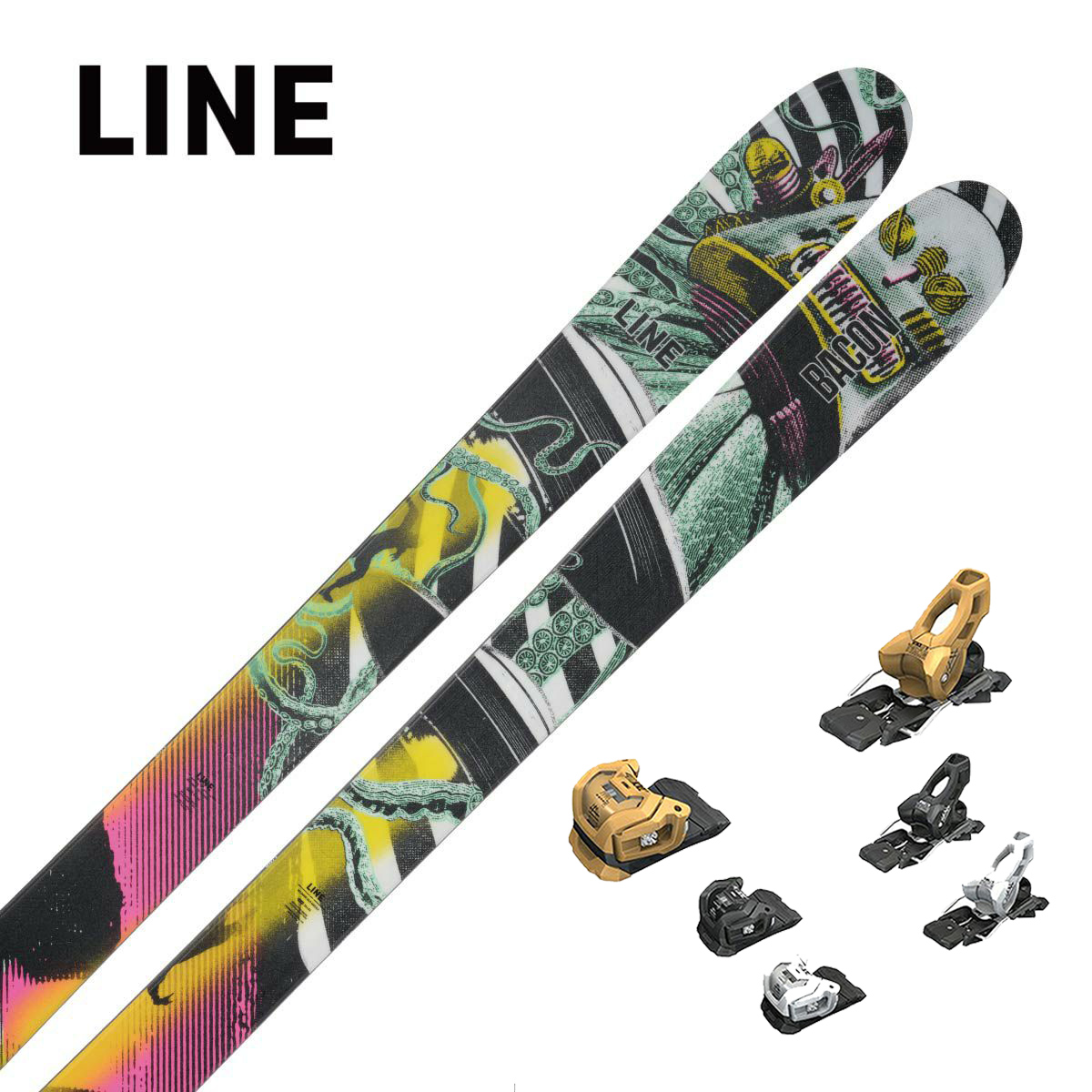 〔N〕LINE〔Skis〕＜2025＞BACON 108 [LN2401850] + TYROLIA ATTACK LYT 11 GW