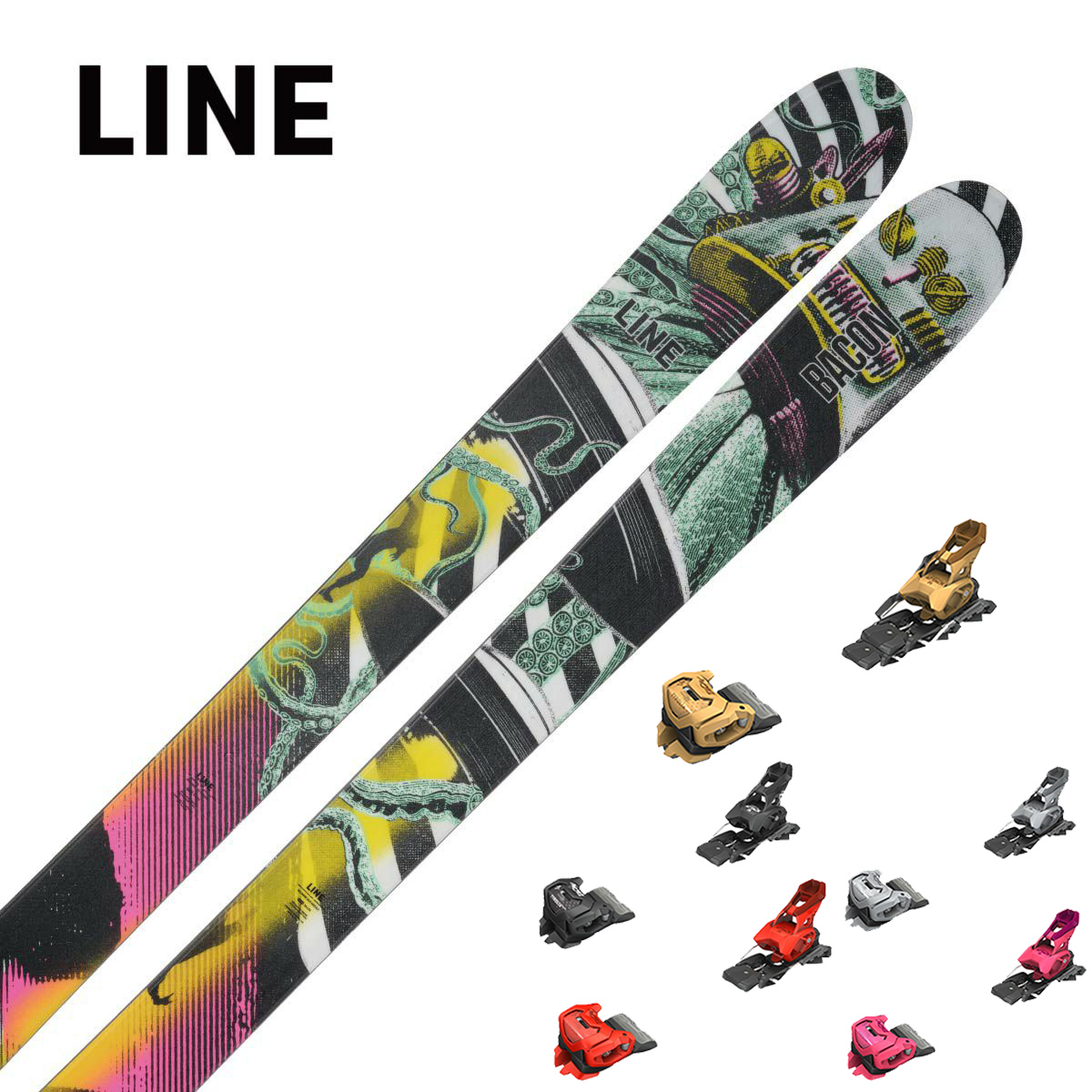 〔N〕LINE〔Skis〕＜2025＞BACON 108 [LN2401850] + TYROLIA ATTACK 14 GW