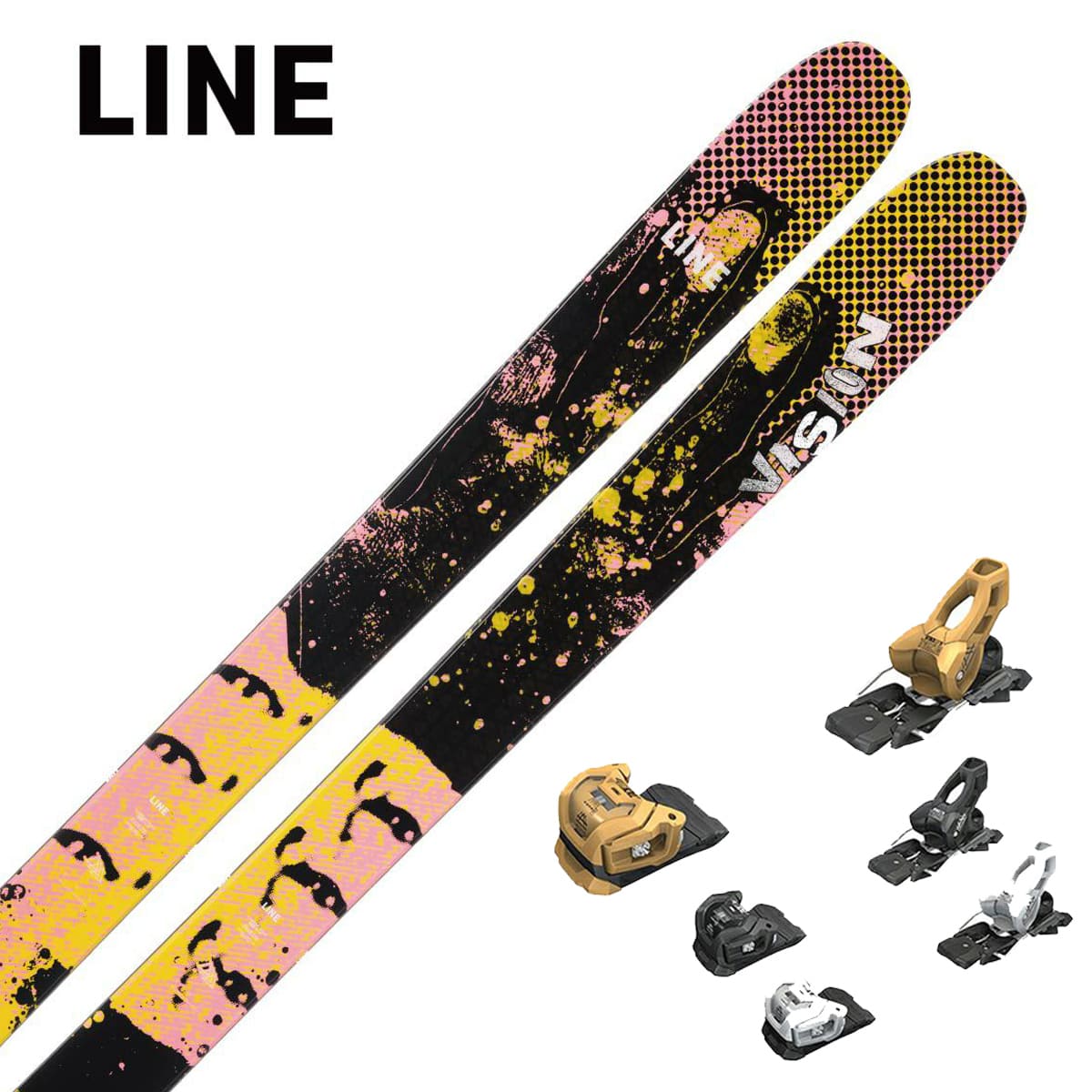 【特殊原因不能发中国】LINE〔滑雪板〕＜2025＞VISION 104 [LN2401620] + TYROLIA ATTACK LYT 11 GW