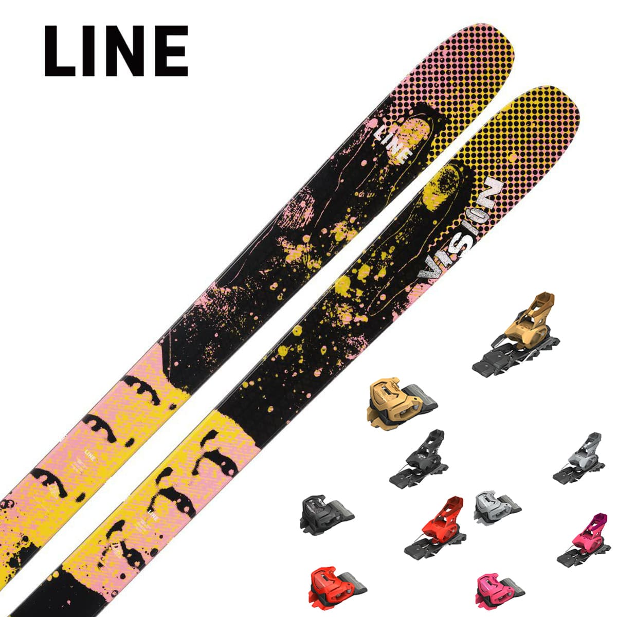 【特殊原因不能发中国】LINE〔滑雪板〕＜2025＞VISION 104 [LN2401620] + TYROLIA ATTACK 14 GW