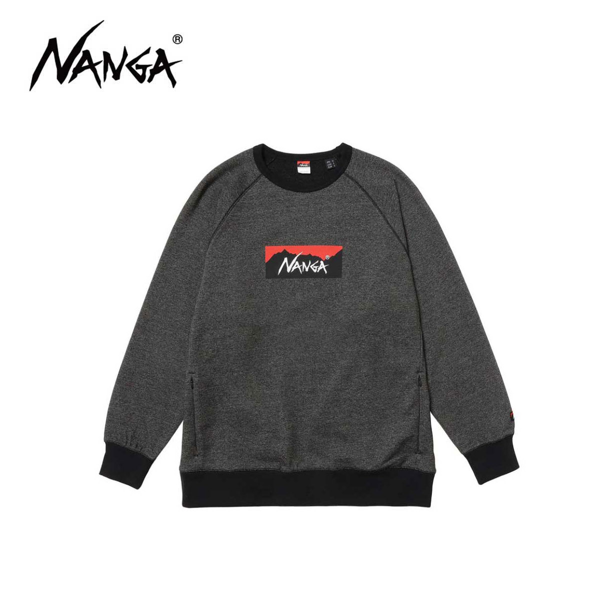 〔AA〕NANGA〔Men's Sweatshirt〕＜2025＞N002413 / ECO HYBRID BOX LOGO SWEATSHIRT