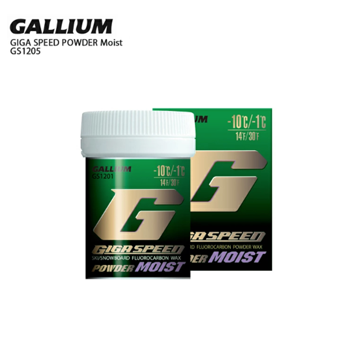 【無法發往海外】GALLIUM〔滑雪板蠟〕＜2026＞GS1205 / GIGA SPEED POWDER Moist(30g)