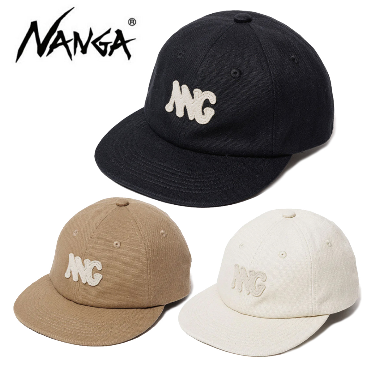 〔AA〕NANGA〔Baseball cap〕＜2025＞CANVAS NNG LOGO CAP