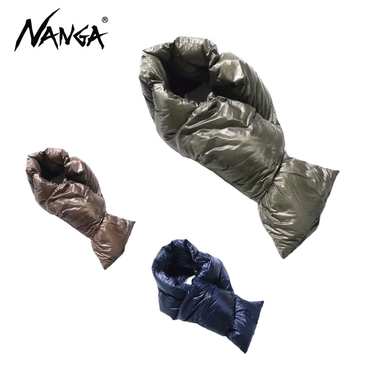〔AA〕NANGA〔Neck warmer〕＜2026＞NA2243-3C301 / PORTABLE LIGHT DOWN MUFFLER(UNISEX)