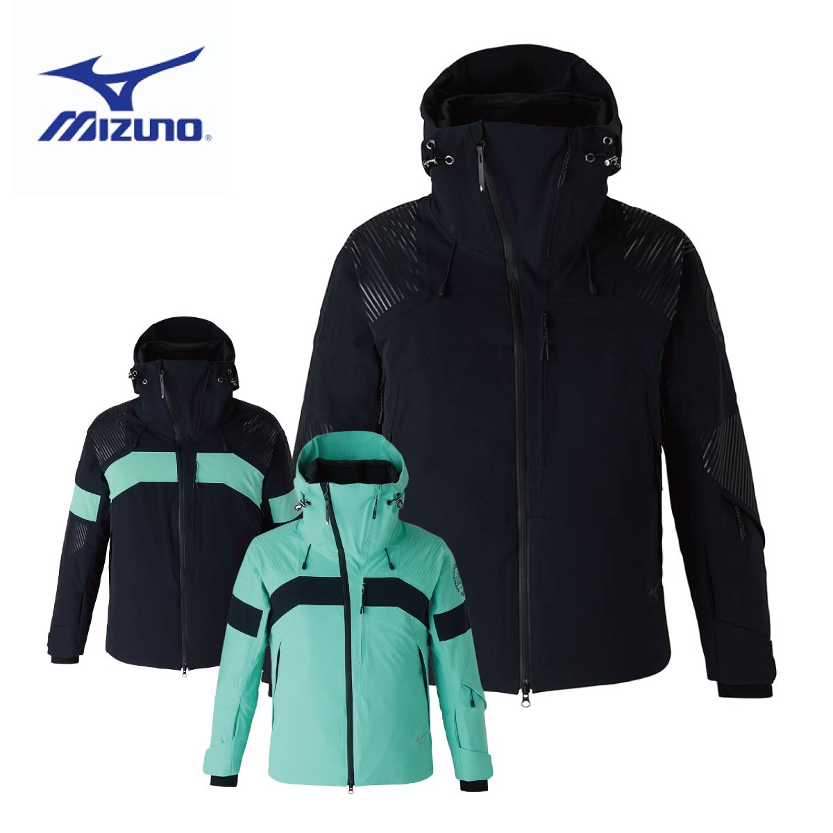 【新款预售】MIZUNO〔滑雪服 上衣〕＜2027＞Z2MEB300 / BLACK PREMIUM PARKA