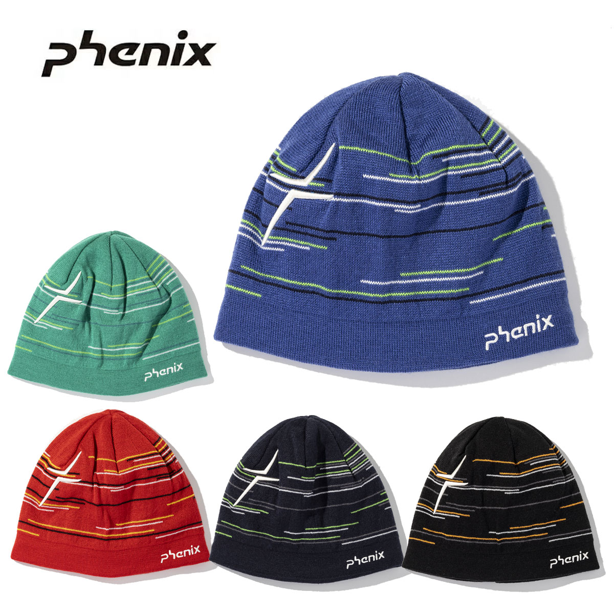 PHENIX〔針織帽 男款〕＜2027＞ESM26HW14 / RANDOM BORDER KNIT BEANIE