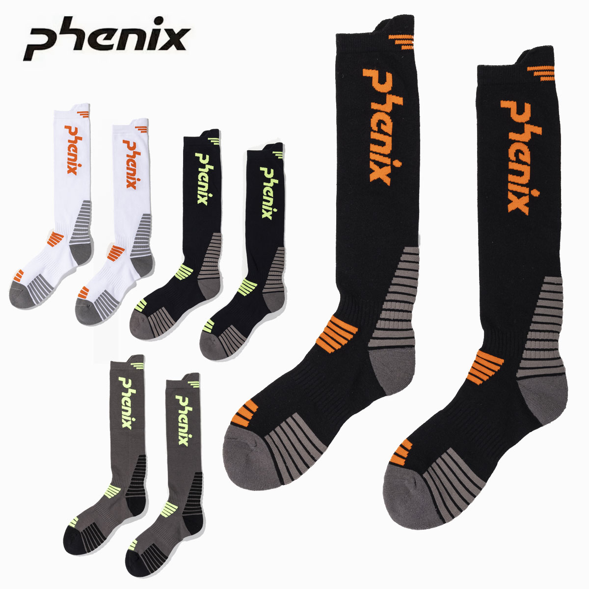 〔20261015〕PHENIX〔Men's Socks〕＜2027＞ESM26SO10 / BIG LOGO SKI SOCKS