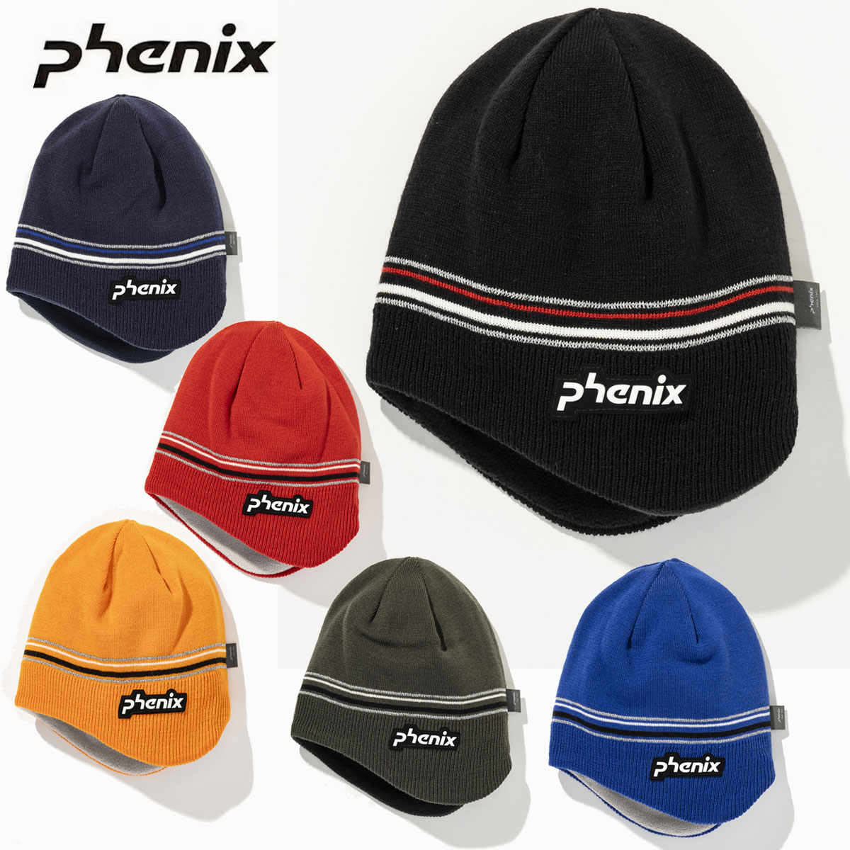PHENIX〔針織帽 兒童 少年〕＜2027＞ESB26HW80 / JUNIOR SIMPLE LINED KNIT BEANIE
