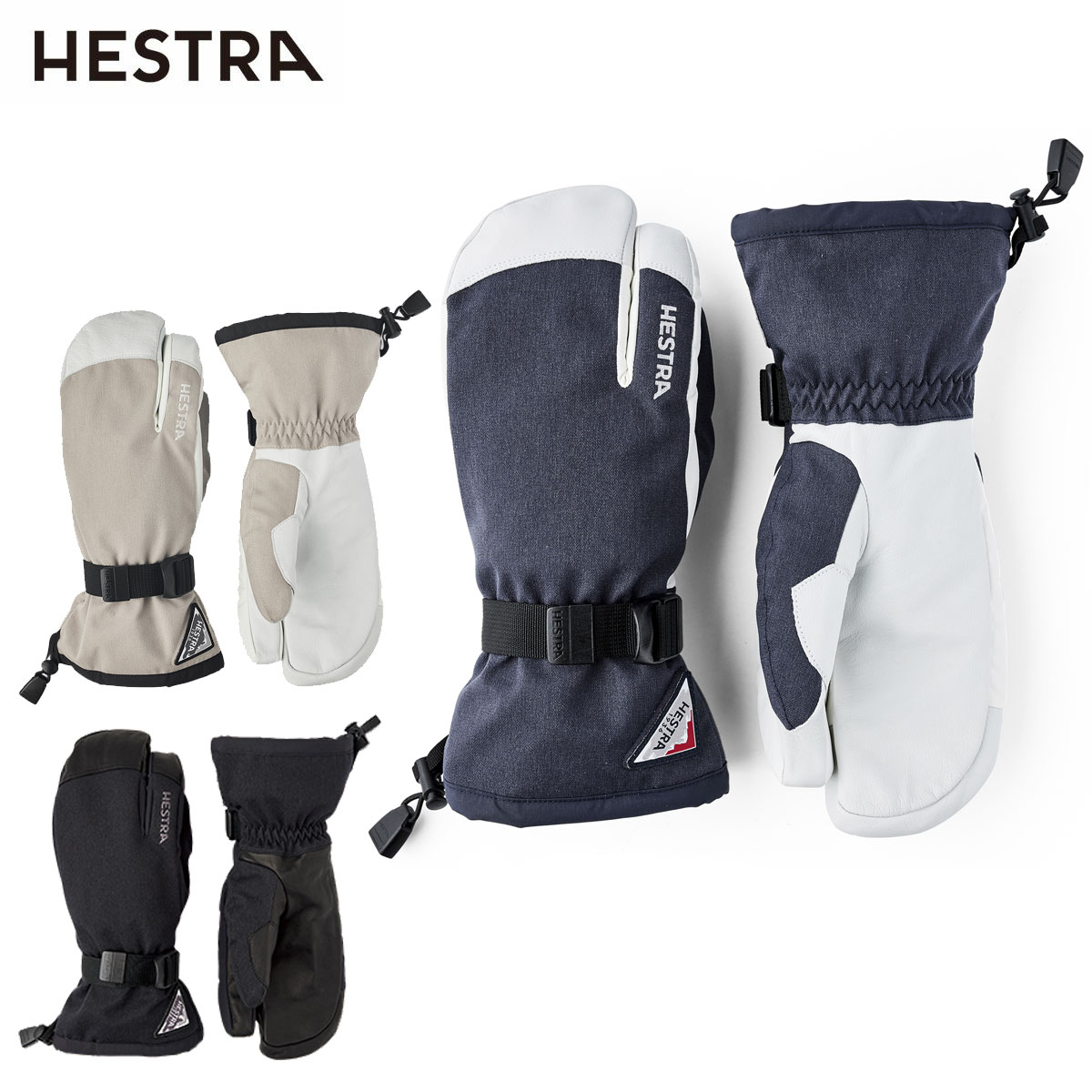 【新款预售】HESTRA〔滑雪手套〕＜2027＞31652 POWDER GAUNTLET 3-FINGER / 1000316520