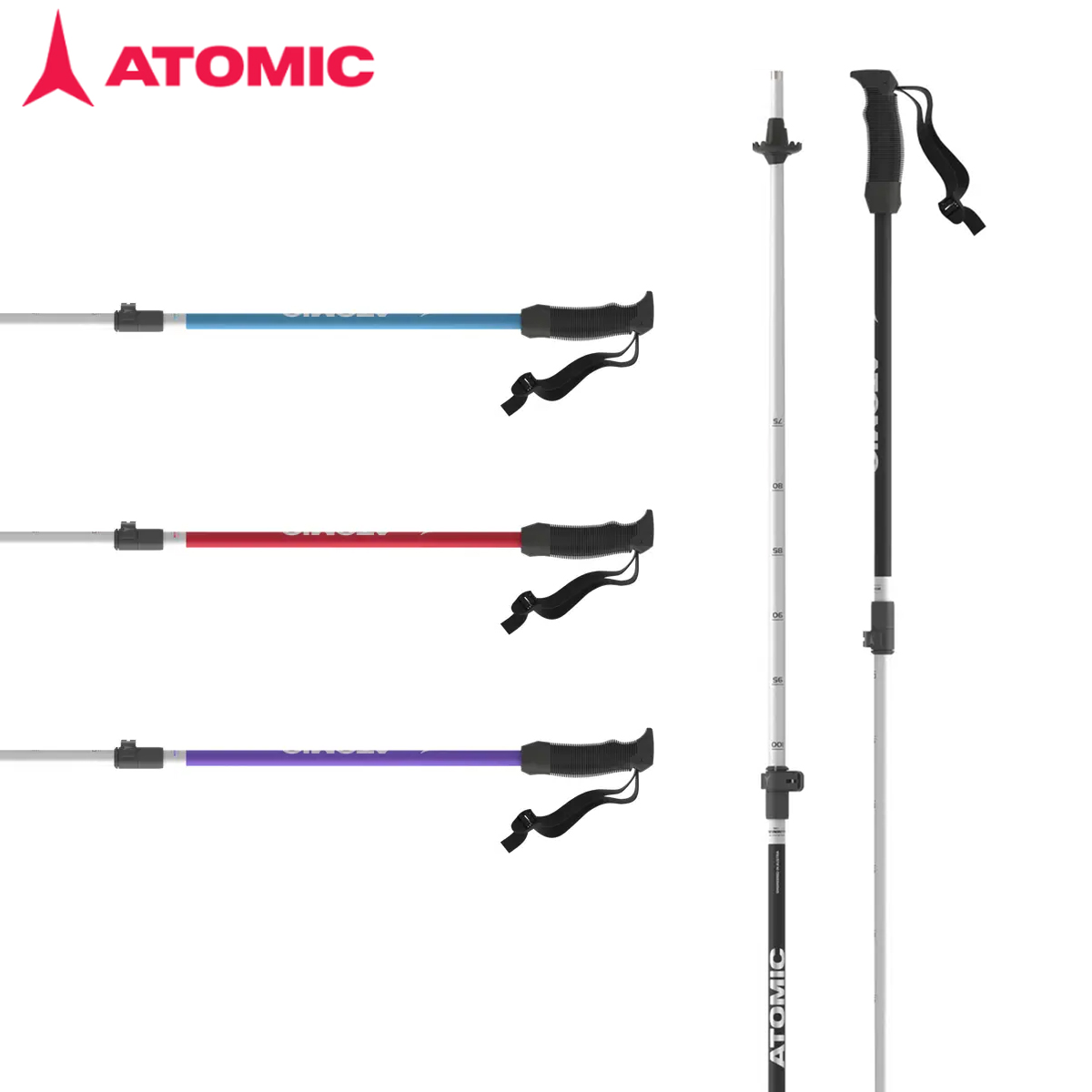 〔AA〕ATOMIC〔Kids Adjustable Pole〕＜2026＞AMT JR TELESCOPIC / AJ50058 001 /